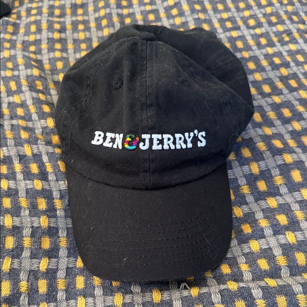Ben & Jerry's Black Logo Baseball Cap